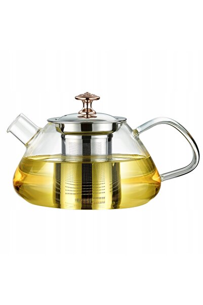 NO BRAND Infuzor de sticlă pentru ceai, cafea și plante aromatice 1000 ml 1,0 l