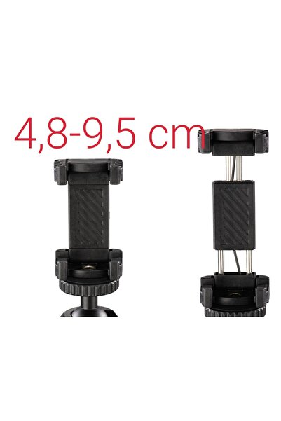 Hama Trepied foto ușor pentru telefon, cameră și GoPro, cu cap bilă de 1/4 inch