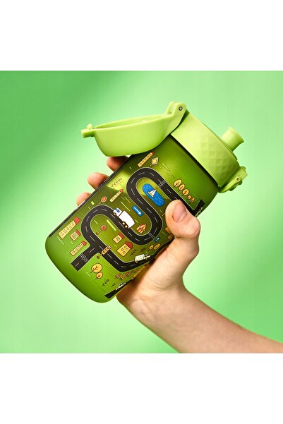 Ion8 RECYCLON Bidon de apă 350 ml pentru școală, grădiniță, Autka Cars