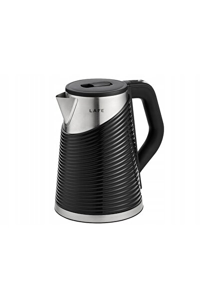 Lafe Fierbător electric elegant cu perete dublu, 1800W, 1.8L, negru deschis.