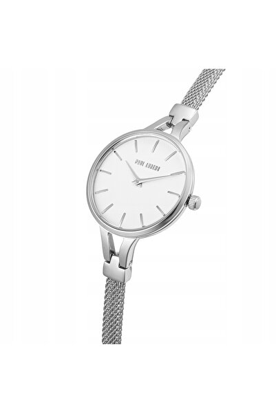 Paul Lorens Ceas de damă argintiu PL12878B-3C1 elegant, subțire, cu brățară t...