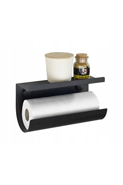 Wenko Suport prosoape cu raft negru mat JET