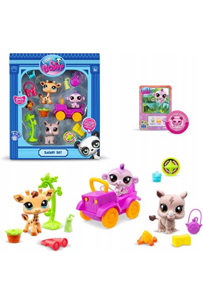 Littlest Pet Shop HASBRO Kit SAFARI + 3 figurine