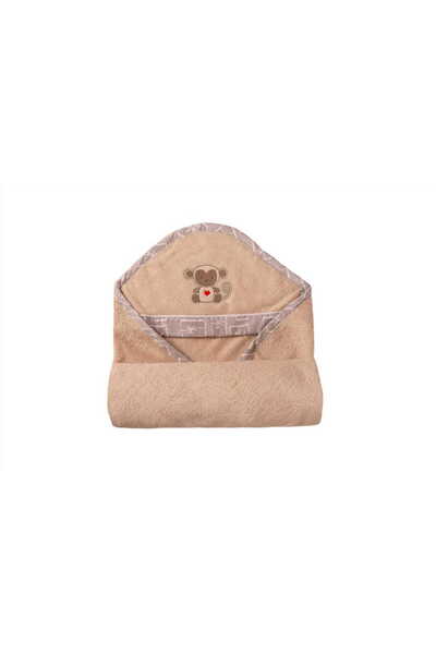 BabyMatex Prosop de baie pentru bebeluși 100x100 BAMBOO bej