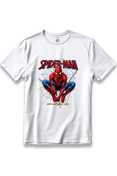 EZG Business Σπάιντερμαν Ολοκαίνουργιο T-Shirt με στάμπα Ιστού, Unisex, 100% ...