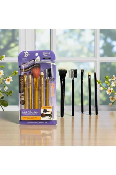 By Rozane Set pensule machiaj 5 piese nuante diferite