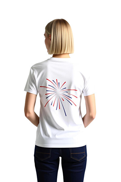 PayBuy Women's Light Show Patterned Printed T-Shirt Double Color Tracey Celeb...