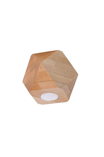 SOLLUX Lampă de tavan WOODY 1, lemn