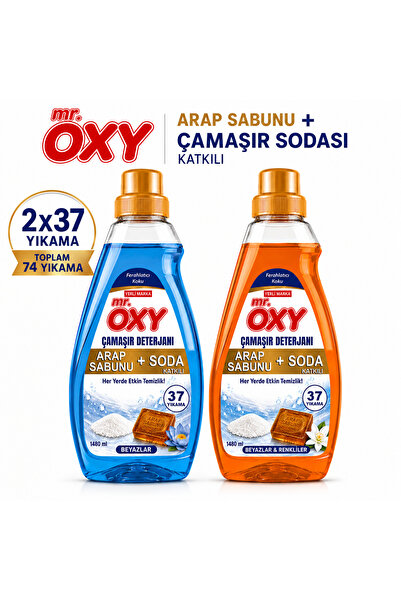 MR.OXY Arap Sabunu ve Soda Katkılı Sıvı Çamaşır Deterjanı