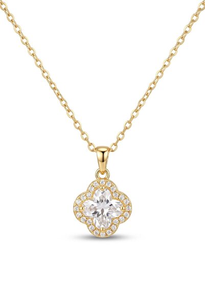 The Jewel Heart Colier Lucky, Oțel Inoxidabil, Placat cu Aur 18K, Pandantiv T...