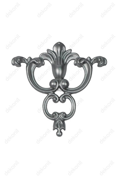 Dekonil Gümüş Dekoratif Duvar Çıta Motifi 15*16cm - 2'li