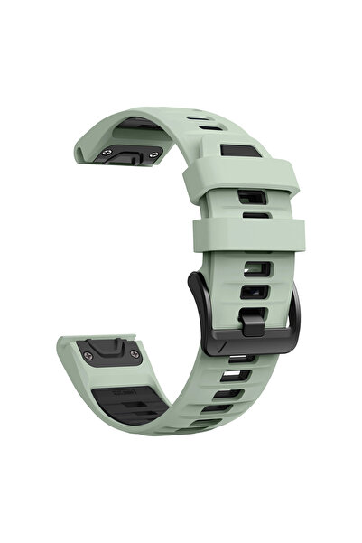 Choice63 1PCS QuickFit 22mm Mint Green Black 22mm 26mm QuickFit Silicone Stra...