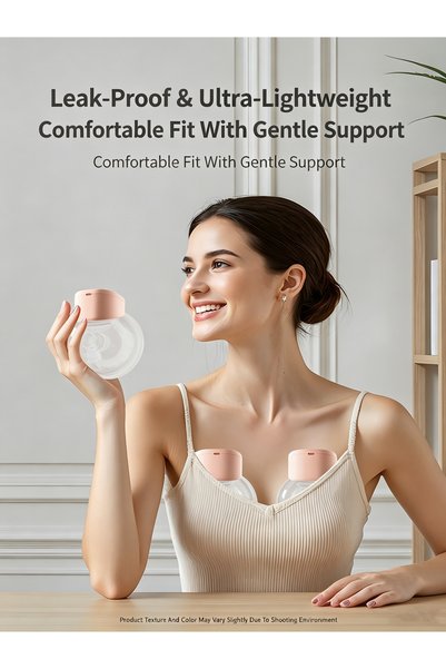Generic Brand مضخة ثدي كهربائية محمولة بدون استخدام اليدين، 4 أوضاع، 36 مستوى، منخفضة الضوضاء، مانعة للتسرب، مصنوعة من السيليكون الناعم، خفيفة الوزن 220 جرام، مضخة رضاعة لاسلكية للاستخدام المنزلي والسفر والأنشطة الخارجية.