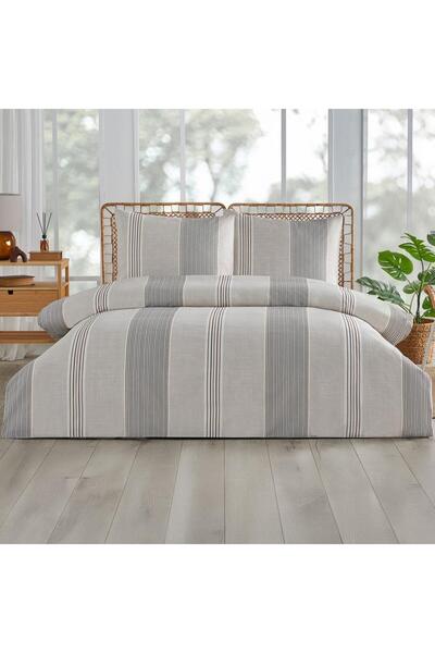 Özdilek Double Duvet Cover Set Echo Lines Beige