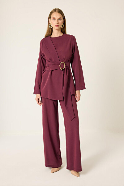 Touché Privé Gold Buckle Tunic Pants Set