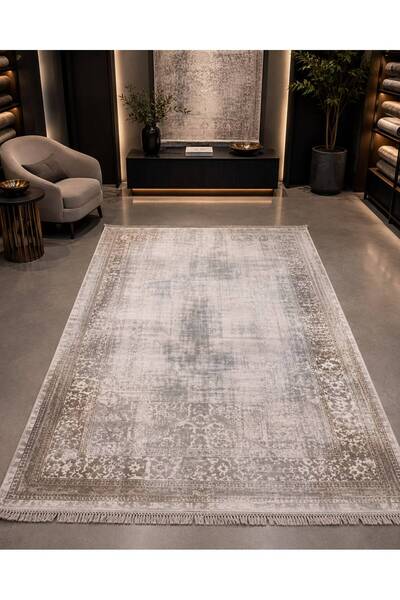 Merinos Antiq Halı Rodin 60895 070 Leke Tutmaz, Tozumaz Yumuşak Modern Halı S...