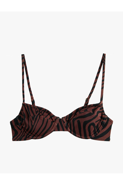 Koton Zebra Desenli Balenli Bikini Üstü