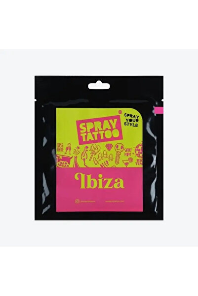 ONE SPRAY TATTOO Ibiza City Pack Dövme Şablon Seti