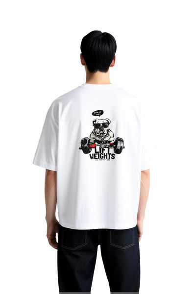 PayBuy Men's Oversize Sport Printed T-Shirt Weightlifting Motivation Graphic ...