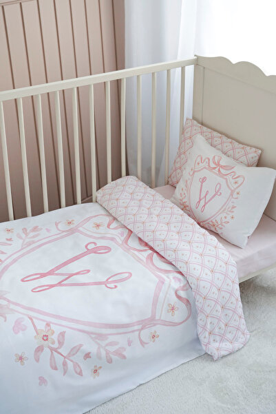 NOU Park Bedding Set (80X120) - Noble Series - Pink - Letter W