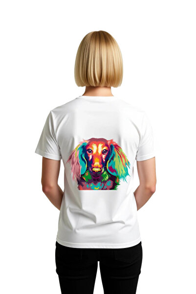 PayBuy Women's Pop Art Dog Portrait Printed Short Sleeve T-Shirt 100% Cotton ...