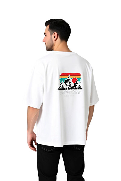 PayBuy Adventure Spirit Mountain Theme Printed Men's Oversize T-Shirt