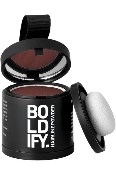 Boldify بودرة الشعر، مصحح لون الجذور، رمادي داكن 4 جرام |   مقاوم للماء، يدوم...