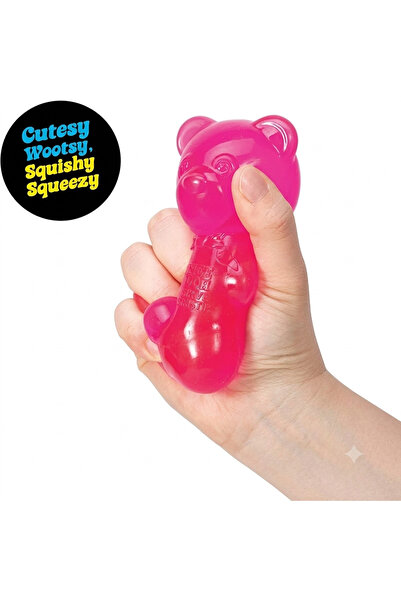 ismega Schylling NeeDoh Gummy Bear Nee Doh Squishy - Jöle Benzeri Dolgulu Duyusal Fidget Oyuncak Squishy- Jelibon Ayıcık Squishy sukuşi skuşi - Renkler Değişebilir (1'li Paket) Gummy Bear