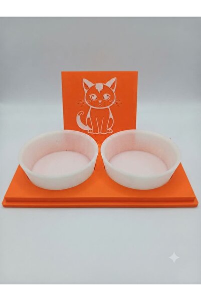 FİGÜRLÜ KEDİ VE KÜÇÜK IRK KÖPEK MAMA STANDI & RENKLİ PELUŞ TOP OYUNCAK