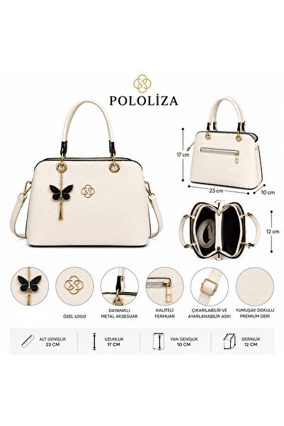 pololiza Women's Compact Size Hand and Shoulder Bag with Cross Strap, Daily Stylish Bag