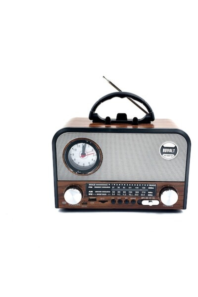 Rovolt Radio Portabil NS-6697 BT, AM/FM/SW, Bluetooth, TWS, Ceas, MP3, USB/TF...