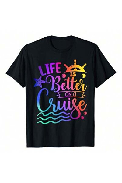 k222 Life Is Better On A Cruise Family Vacation Matching Cruiser T-Shirt,Perf...