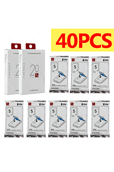 Choice 40pcs Photo Paper Original MT53 Self-adhesive Photo Paper 2x3 Inch Sti...