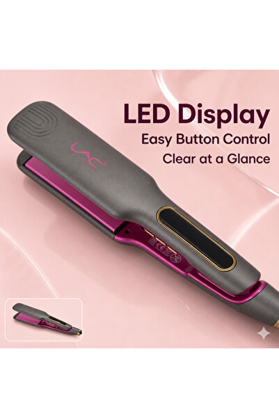 Generic Brand Wide Plate Professional Flat Iron Hair Straightener, Digital Ad...