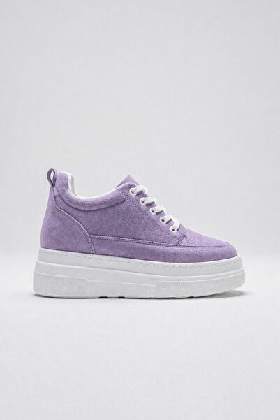 İX CloudLift Kadın Gizli Topuk Sneaker Süet Günlük Rahat Spor Ayakkabı Boy Uzatan 8cm