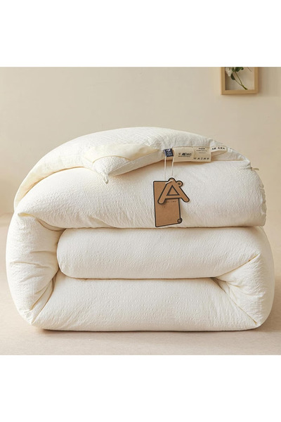 GGEROU 3kg/4kg Pure Cotton Thickened Winter Quilt,Washable Soft Quilt,Moistur...