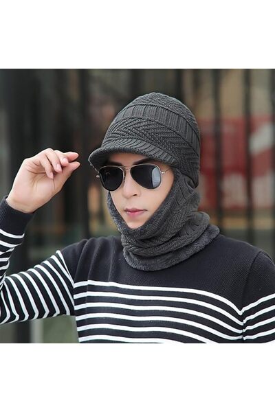 GENERAL Caps for men Winter Hats Beanie Hats Winter Beanie Mens Wool Scarf Ha...