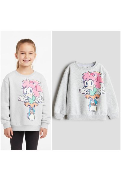 Generic Brand Sonic Printed Girls' Sweatshirt