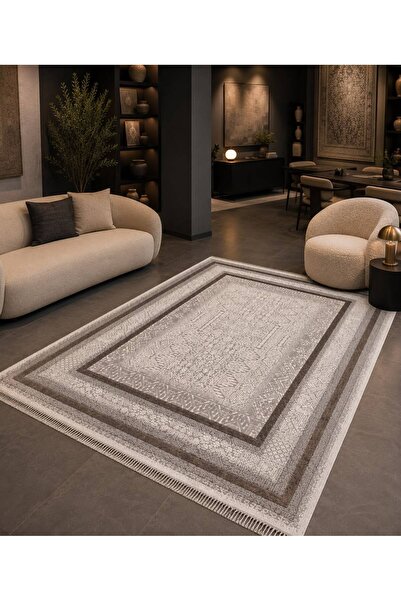 Merinos Santo Halı 77768 070 Leke Tutmaz, Tozumaz Yumuşak Modern Halı Salon O...