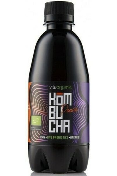 Vita Organic Kombucha cu piersici bio 330 ml