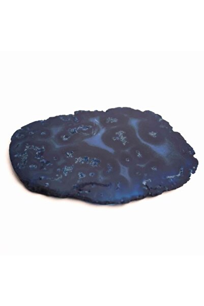 craftmystic Felie de Agat Albastru 14-15 cm - Calm si Claritate Mentala