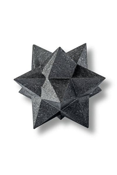 craftmystic Меркаба от натурален шунгит 7.8 см – Свещена звезда за енергийна ...