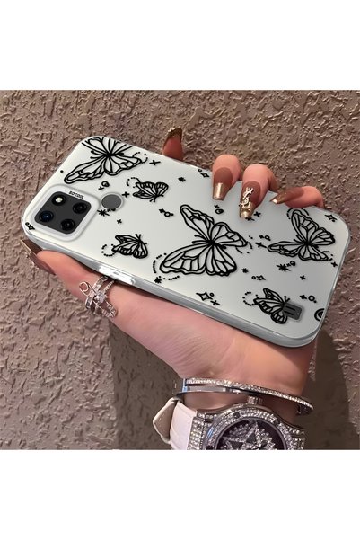 CHICASELUX Realme C25Y/C21Y Compatible Elegant Night Style Butterfly Case, Du...