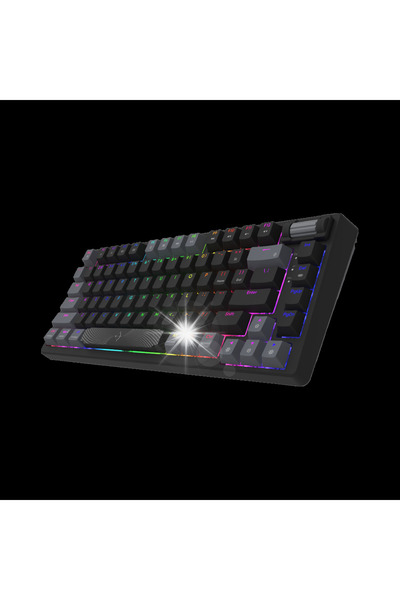 AQIRYS Tastatură mecanică 75%/81 taste cu fir ADARA MINI LE negru/gri
