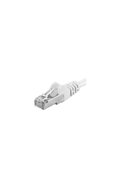 PremiumCord SFTP RJ45-RJ45 Cat.6A Patch Cord, 10 m, White