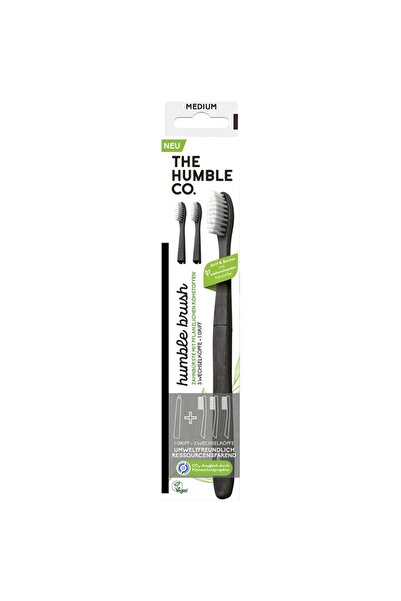 The Humble Co. Toothbrush with 3 interchangeable heads, 1 pc