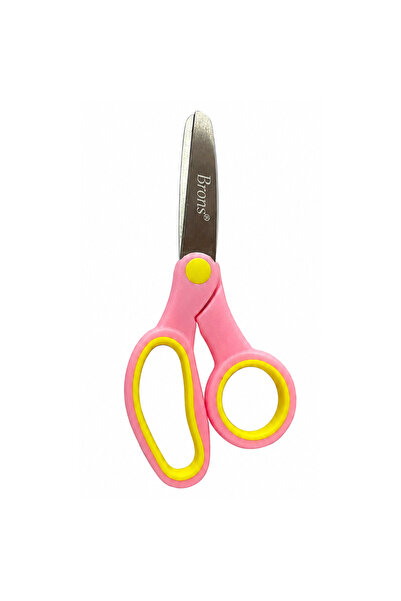 Papağan Left-Handed Children's Scissors, Student Scissors Pink
