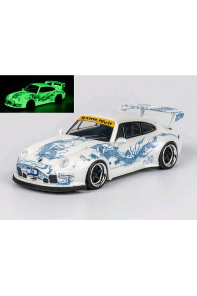 Generic Brand Tpc Porsche 911 Rwb 993 Luminous Effect Dragon White