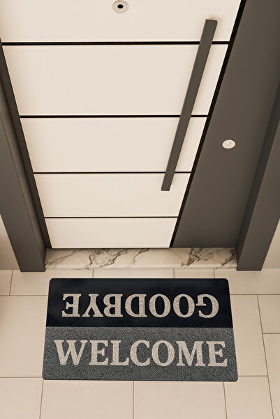 Dormot Deas Home, Digital Printing, Welcome, Goodbye Colorful Pattern Themed,...