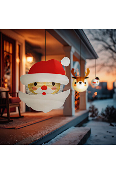 Alista Home Christmas Lantern, paper, 30 cm, Santa Claus model
